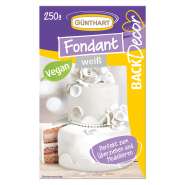 Produktbild für BackDecor Fondant weiß, 250 g | 100% Vegan | Palmölfrei | Reißfest
