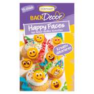Produktbild für BackDecor 15 Happy Faces aus weißer Schokolade