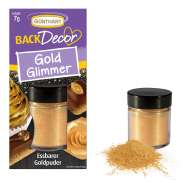 Produktbild für BackDecor Lebensmittelfarbpuder gold, 7 g, neutraler Geschmack