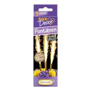 Produktbild für BackDecor 3 Stück Goldfontänen für Torten Partys mit goldenen Funken ca 50 Sekunden Brenndauer