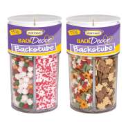 Produktbild für BackDecor 8 Stück Streudekor gemischt Backstube, Schneegestöber Winterliche Dekoration