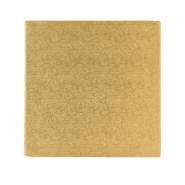 Produktbild für Tortenplatte / Cakeboard quadratisch 35,4cm, gold