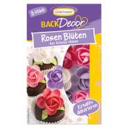 Produktbild für BackDecor 8 Rosen Blüten aus Oblate