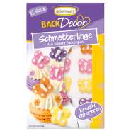 Produktbild für BackDecor 12 Pastell Schmetterlinge aus Zucker