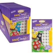 Produktbild für BackDecor 48 mini Fußbälle aus Zucker, VKE mit 15 Stück