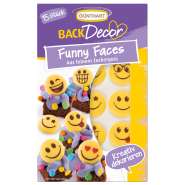 Produktbild für BackDecor 15 Funny Faces aus Zucker