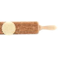 Produktbild für Holz Teigroller mit Prägemuster Spirale