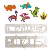 Produktbild für 1 FMM Dinosaurier Ausstecher Set | Dinosaurier | Geburtstag | Jurassic Park