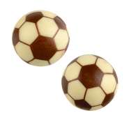 Produktbild für Günthart 40 Fußball Hohlkugel 3D, weiße Schokolade