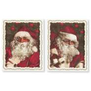 Produktbild für 24 Stück Nikolaus Motive Nostalgie, Dekormasse