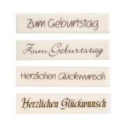 Produktbild für 48 Stück Günthart Dekorstreifen Zum Geburtstag und Herzlichen Glückwunsch, gemischt