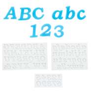Produktbild für Alphabet und Zahlen | Fondantform aus Silikon