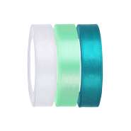 Produktbild für 1 Satinband Set weiß - mint - türkis