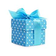 Produktbild für 10 kleine Geschenkboxen, blau