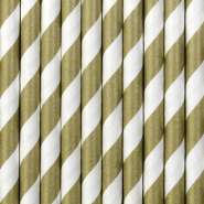 Produktbild für 10 Strohhalme, gold