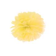 Produktbild für Pompom gelb aus Seidenpapier, Ø 35cm