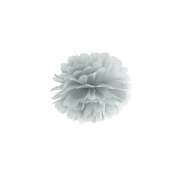 Produktbild für Pompom silber aus Seidenpapier, Ø 25cm
