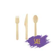 Produktbild für Holzbesteck Woodland, 16 cm