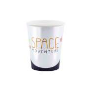 Produktbild für 6 Pappbecher, Space Adventure, 200 ml | Weltall