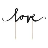 Produktbild für Cake Topper Love, schwarz