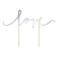 Produktbild für Cake Topper Love, silber