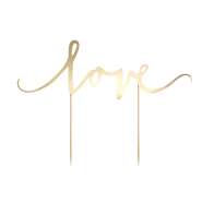 Produktbild für Cake Topper Love, gold