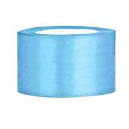 Produktbild für Satinband hellblau B:38mm, L:25m