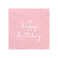Produktbild für 20 Servietten Happy Birthday, rosa