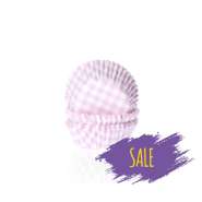 Produktbild für 60 Mini Muffinförmchen, rosa weiß kariert