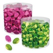Produktbild für 2 Dosen zu je 135 Pralineneier grün und rosa aus Schokolade