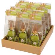 Produktbild für 12 Stück Frosch aus Marzipan im Cellophan Beutel
