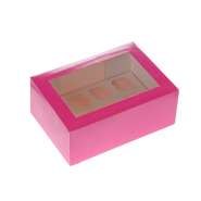 Produktbild für 12er Mini Cupcake Box, pink