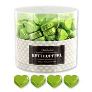 Produktbild für Günthart 150 grüne  Herzen aus Schokolade | Betthupferl