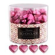 Produktbild für Günthart 150 rosa Herzen aus Schokolade | Herzchen