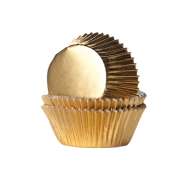 Produktbild für 24 Muffinförmchen, gold