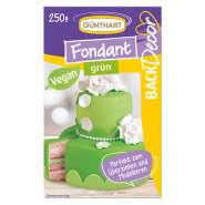 Produktbild für BackDecor Fondant grün, 250 g 100% Vegan, Palmölfrei, Reißfest