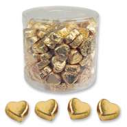 Produktbild für Günthart 150 goldene Herzen aus Schokolade