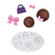 Produktbild für Schleifen und Hüte | Fondantform aus Silikon