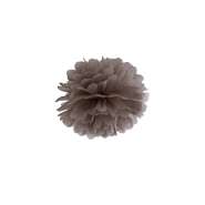 Produktbild für Pompom braun aus Seidenpapier, Ø 25cm
