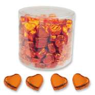 Produktbild für Günthart 150 orange Herzen aus Schokolade