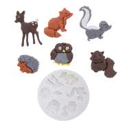 Produktbild für Waldtiere | Fondantform aus Silikon