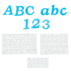 345 23 A 1 Silikonform Set Bookman Old Style Alphabet Moulds Backformen