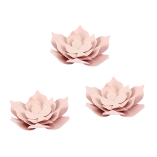 518 6 Papierblumen Deko Rosa Diy partydeco Partydeco.pl