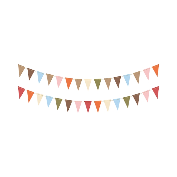 512 1girlandepapierwaldtierfarbenA partydeco Oktoberfest