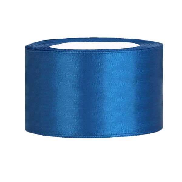 523 12 Blaues Satinband Breit Basteln Partydeco Partydeco.pl
