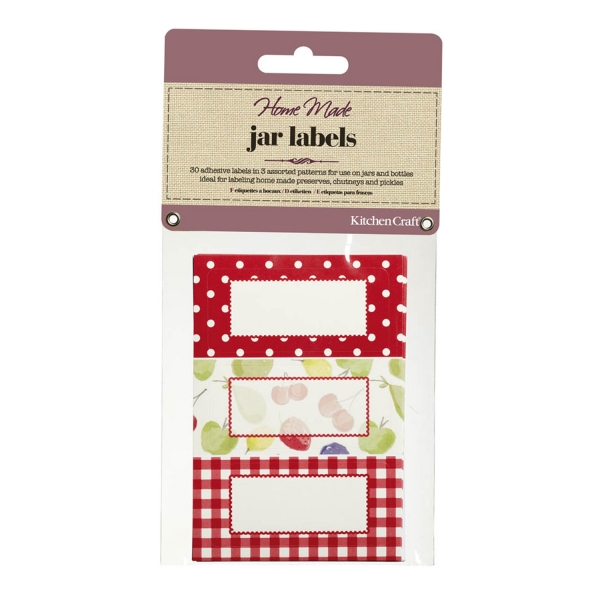 882 KitchenCraft Etiketten & Anhänger Selbstklebende Ettiketten für Einmachgläser